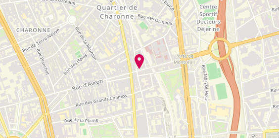 Plan de Miyako Sushi, 105 Rue d'Avron, 75020 Paris