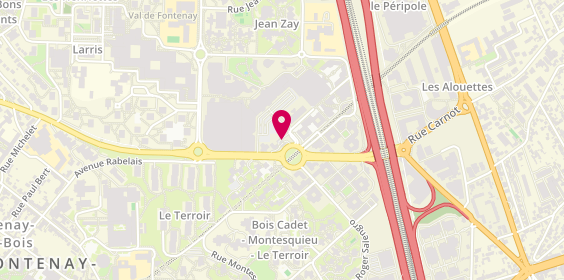 Plan de Burger King, Centre Commercial Val De avenue du Maréchal Joffre Local 59, 94120 Fontenay-sous-Bois