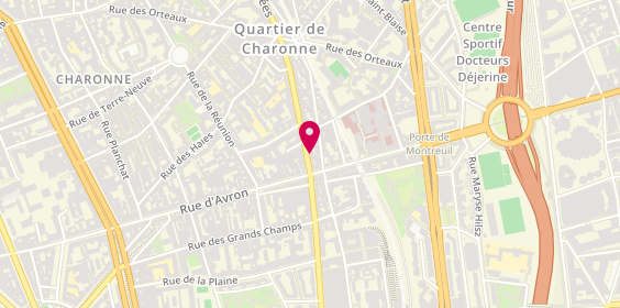 Plan de Rotisserie des Maraichers, 64 Rue Pyrénées, 75020 Paris
