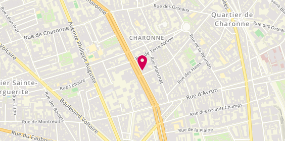 Plan de POIVRON ROUGE le burg'R, 86 Boulevard de Charonne, 75020 Paris