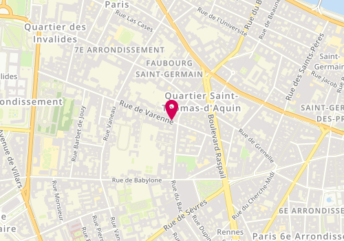 Plan de Varenne 36, 36 Rue de Varenne, 75007 Paris