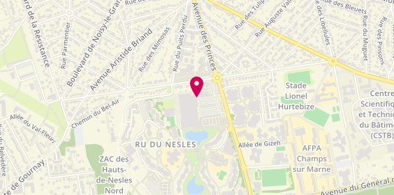 Plan de Chicken Spot, avenue des Pyramides, 77420 Champs-sur-Marne