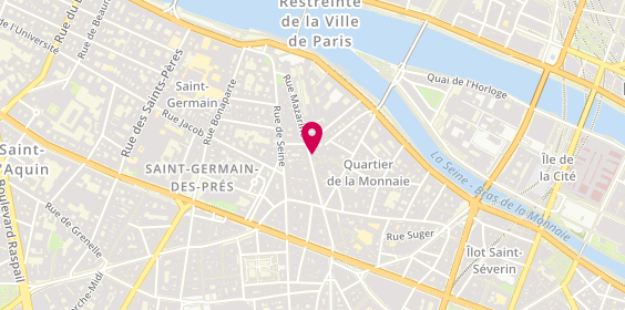 Plan de Boutary Mazarine, 25 Rue Mazarine, 75006 Paris
