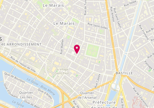 Plan de Pasta Linea Le marais, 9 Rue de Turenne, 75004 Paris