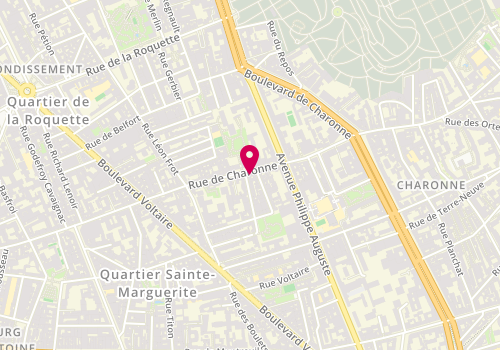 Plan de Semina, 152 Rue de Charonne, 75011 Paris