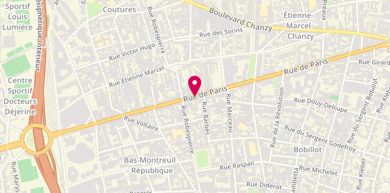 Plan de Royal chapati depuis 2018, 163 Rue de Paris, 93100 Montreuil