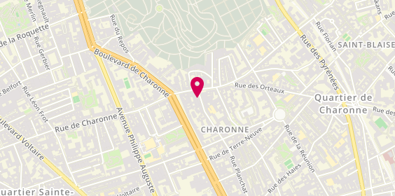Plan de L'Athanor - cantine de quartier, 63 Rue Planchat, 75020 Paris