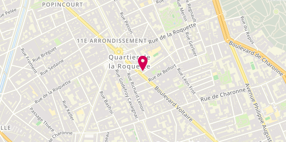 Plan de Chez Justin, 127 Bis Boulevard Voltaire, 75011 Paris
