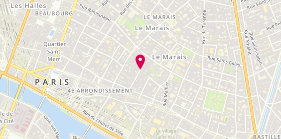 Plan de Rosiers Aliment, 34 Rue Rosiers, 75004 Paris