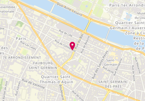 Plan de Cojean, 28 Rue du Bac, 75007 Paris