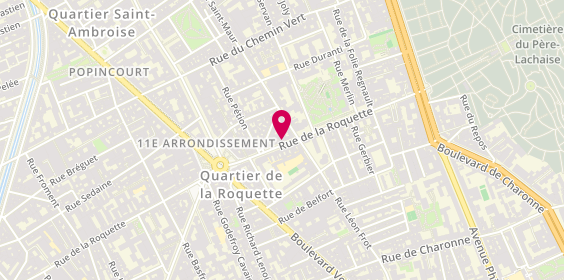 Plan de Margaretti, 127 Rue de la Roquette, 75011 Paris