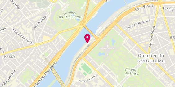Plan de Le Cafe des Vedettes, Port de Suffren, 75007 Paris
