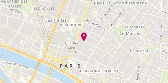 Plan de Yogurt Factory le Marais, 3 Rue Saint-Merri, 75004 Paris