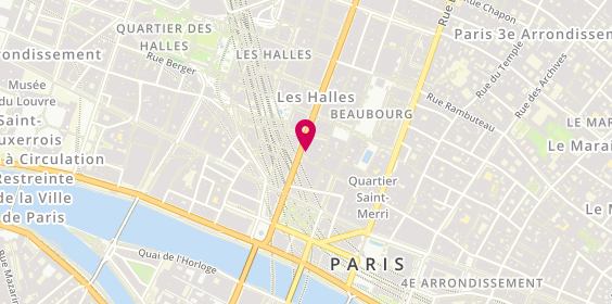 Plan de Boulangerie des Lombards, Angle 14 boulevard Sebastopol
28 Rue des Lombards, 75004 Paris