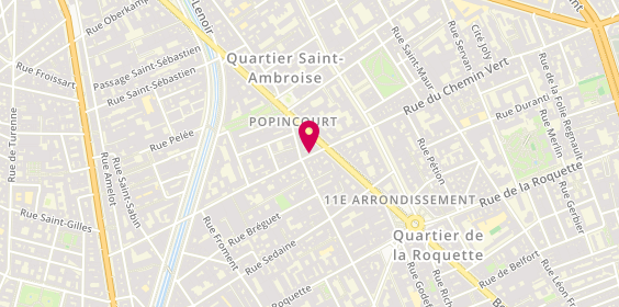 Plan de Tonton Banh Mi, 53 Rue du Chemin Vert, 75011 Paris