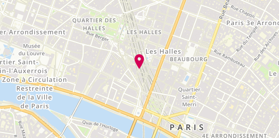 Plan de Upper Café, 66 Rue des Lombards, 75001 Paris