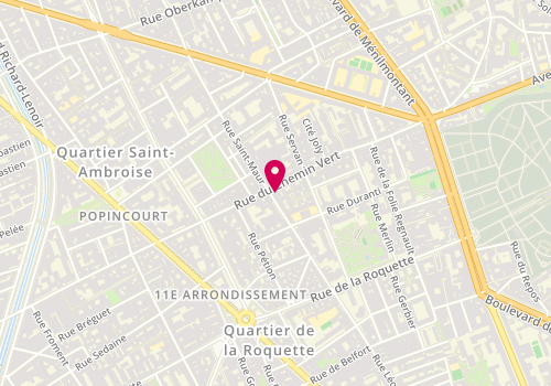 Plan de Diggity, 32 Rue Saint-Maur, 75011 Paris