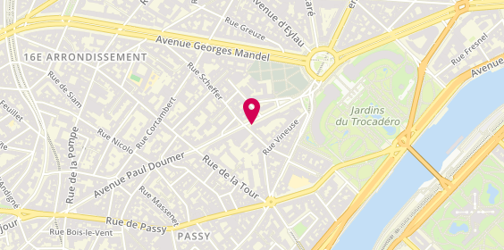 Plan de Le XXV, 25 avenue Paul Doumer, 75016 Paris