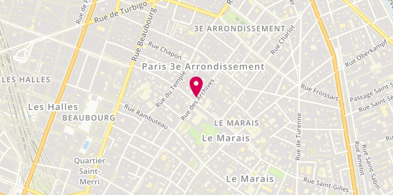 Plan de Hank, 55 Rue des Archives, 75003 Paris