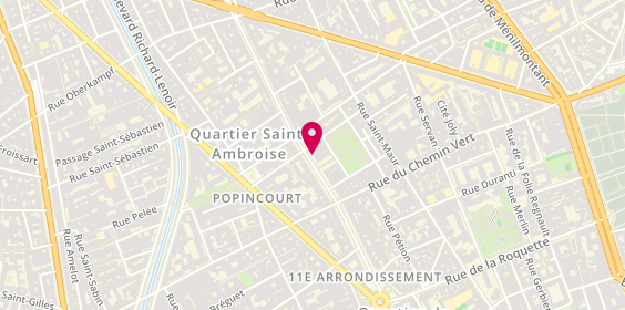 Plan de Chez Colette, 42 Avenue Parmentier, 75011 Paris