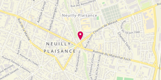Plan de Bill's Burger, 8 Rue des Cahouettes, 93360 Neuilly-Plaisance
