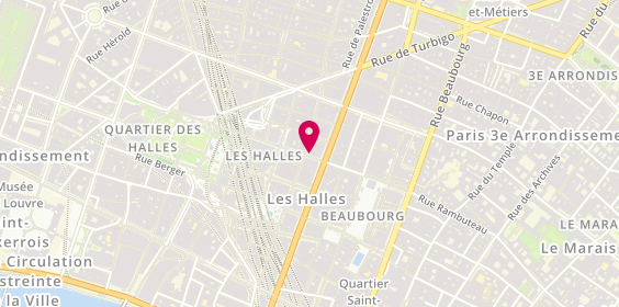 Plan de Restaurant Tilal, 74 Rue Rambuteau, 75001 Paris