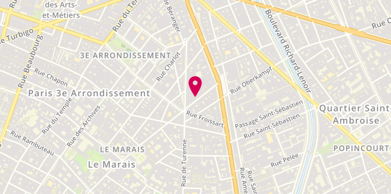 Plan de 7 au Marais, 7 Rue des Filles du Calvaire, 75003 Paris
