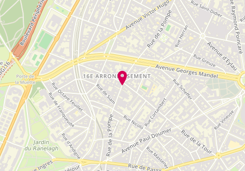 Plan de Mac-Doner, 64 Rue de la Pompe, 75016 Paris