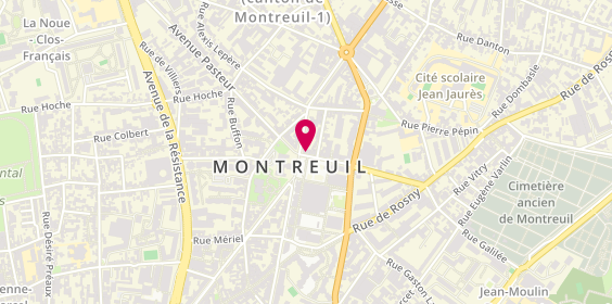 Plan de La Mouette Rieuse, 2 Boulevard Paul Vaillant Couturier, 93100 Montreuil