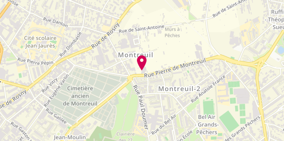Plan de La casa K’ress créole, 57 Rue Pierre de Montreuil, 93100 Montreuil