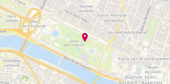 Plan de Petit Plisson, Jardin des Tuileries, 75001 Paris