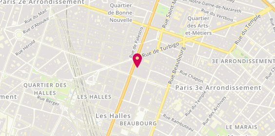 Plan de Big Falafel, 64 Boulevard de Sébastopol, 75003 Paris