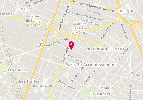 Plan de Nooyork Hotdog Bagel, 46 Rue Gravilliers, 75003 Paris