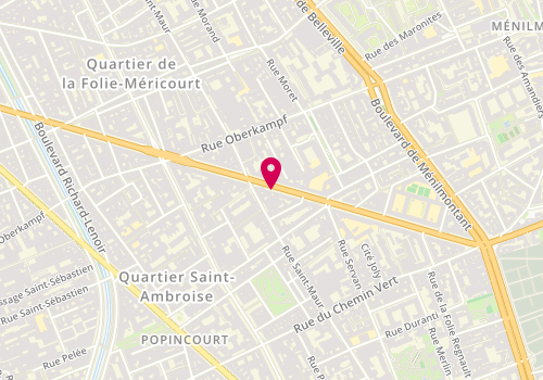 Plan de Sandwicherie et Traiteur, 78 avenue de la République, 75011 Paris