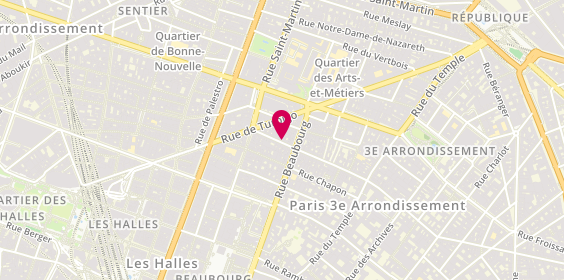 Plan de Kitchen, 74 Rue des Gravilliers, 75003 Paris
