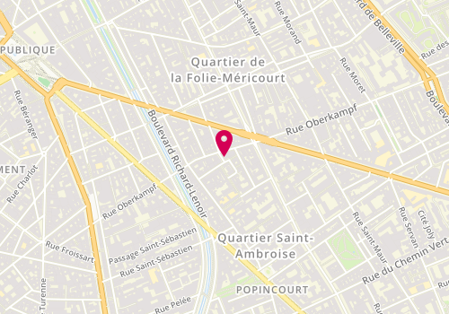 Plan de Bécot Burger, 2 Rue Jacquard, 75011 Paris