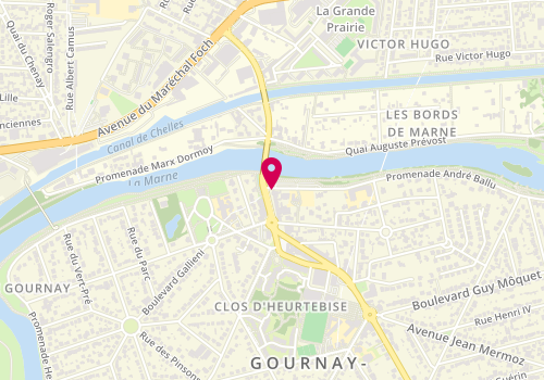 Plan de May Asian Bistro, 1 avenue du Maréchal Joffre, 93460 Gournay-sur-Marne