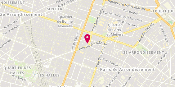 Plan de Arc en Nuit, 233 Rue Saint-Martin, 75003 Paris
