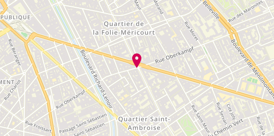 Plan de Burak, 81 Avenue Parmentier, 75011 Paris