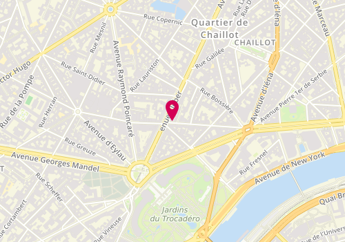 Plan de Restaurant A Cote, 40 Rue Longchamp, 75116 Paris
