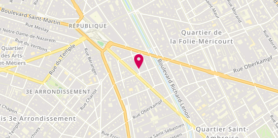 Plan de Hibao, 28 Rue de Malte, 75011 Paris