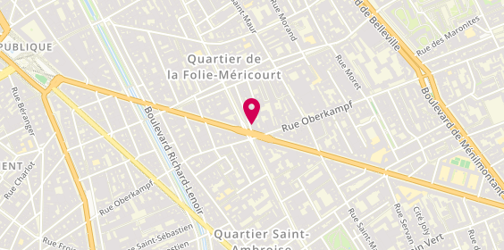 Plan de Mcdonald's, 88 Bis Avenue Parmentier, 75011 Paris