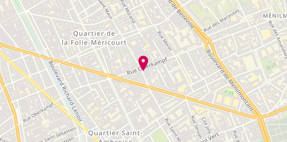 Plan de L'Alicheur, 96 Rue Saint-Maur, 75011 Paris