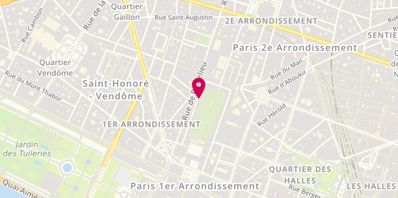 Plan de Café Kitsuné, 51 Gal de Montpensier, 75001 Paris