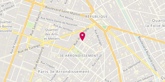 Plan de Dava, 16 Rue Dupetit Thouars, 75003 Paris