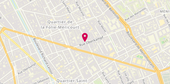 Plan de La Brigade, 103 Rue Oberkampf, 75011 Paris
