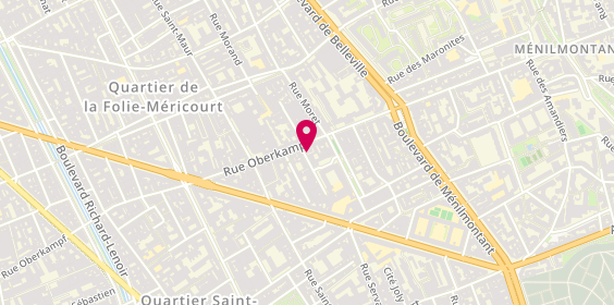 Plan de 31 Street, 1 villa Gaudelet, 75011 Paris