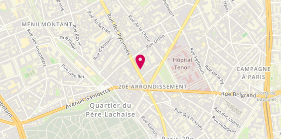 Plan de Trapani Bottega, 216 Rue des Pyrénées, 75020 Paris