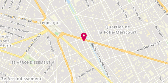 Plan de French K Paris, 20 avenue de la République, 75011 Paris