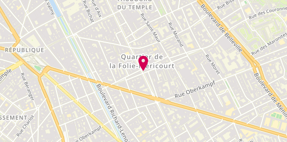 Plan de Kosmik corner, 106 Avenue Parmentier, 75011 Paris
